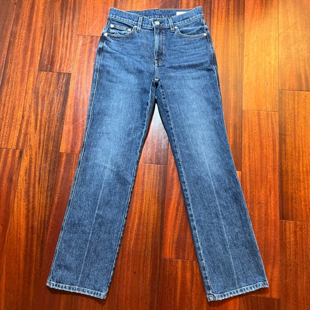 AYR Jeans Womens 26 (28x29) The Legend Straight Leg Blue Medium Wash Denim
